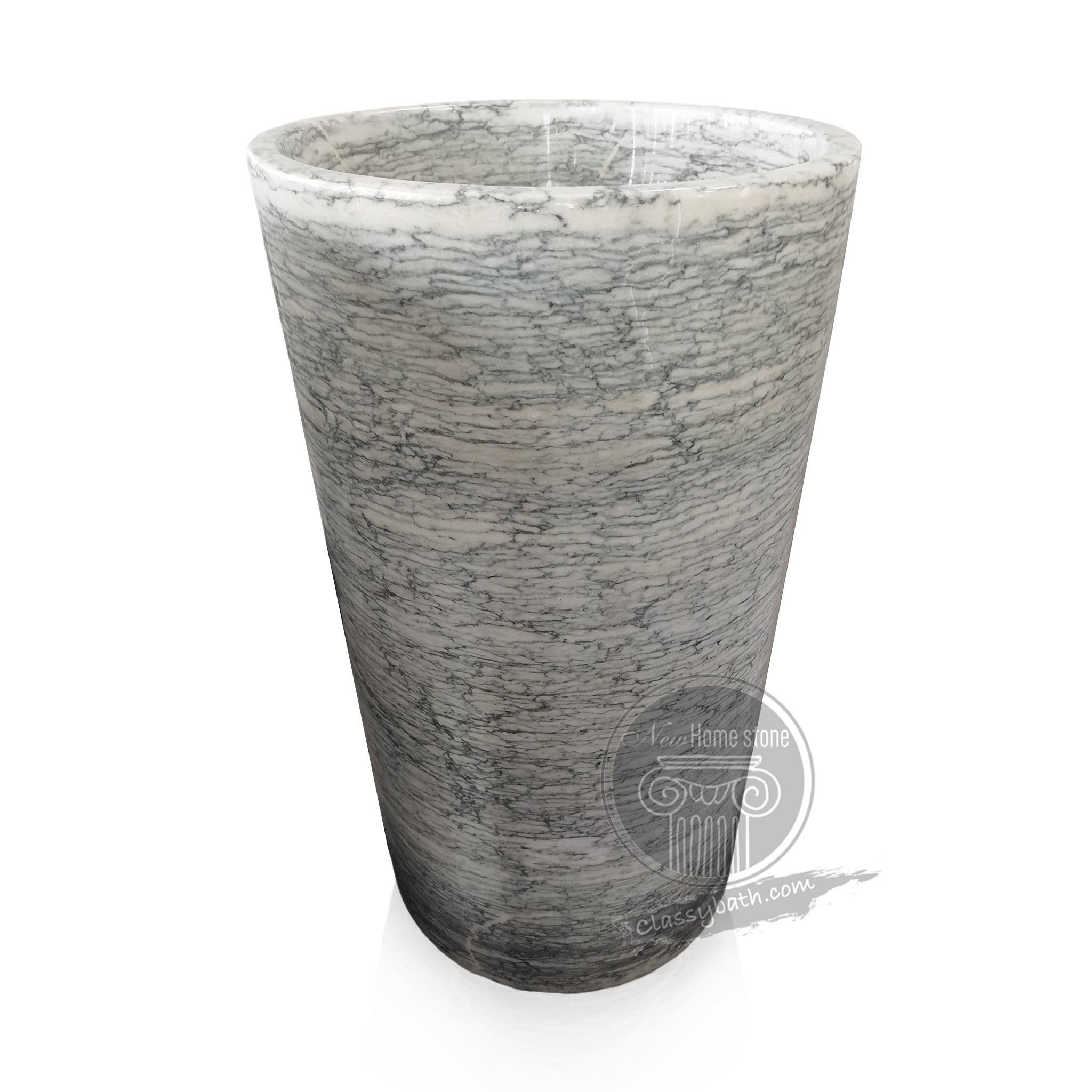Basin and pedestal